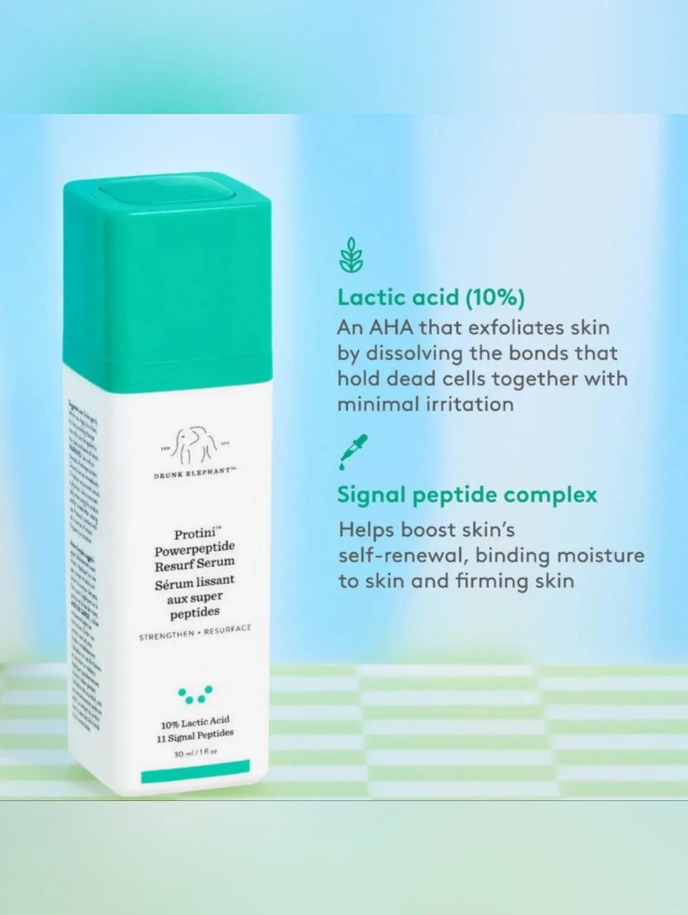 Drunk Elephant Protini Powerpeptide Resurf Serum MSRP $82